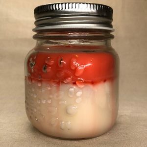 Handmade soy candle orchid grass scent